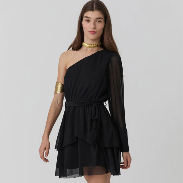 ONE SHOULDER MINI DRESS