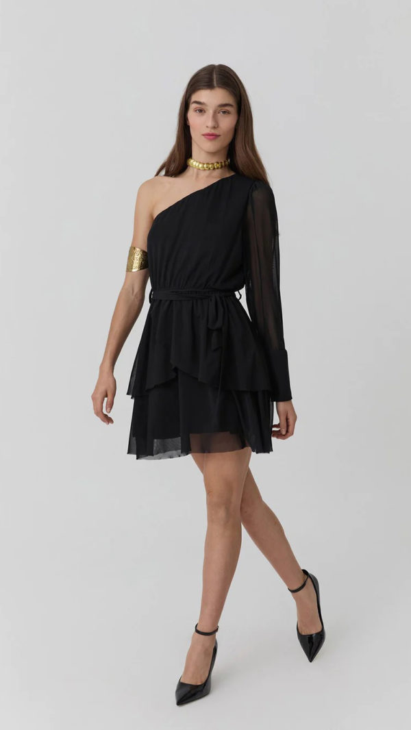 ONE SHOULDER MINI DRESS - Image 2