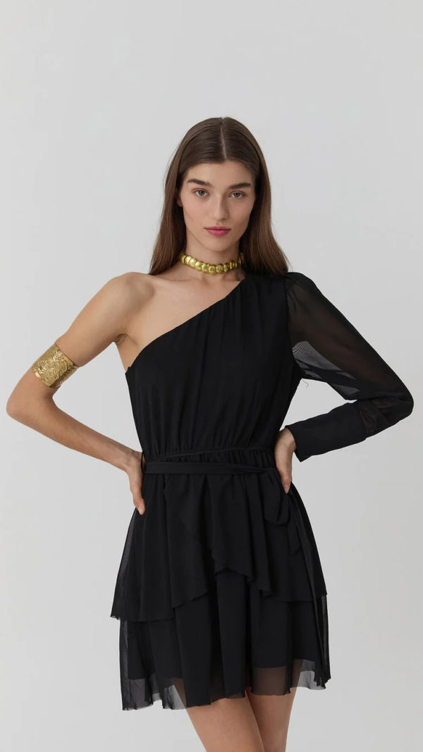 ONE SHOULDER MINI DRESS - Image 4