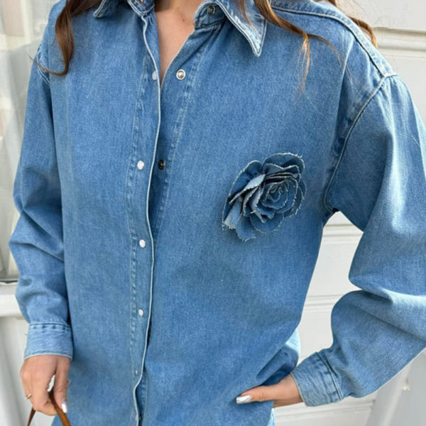 LIGHT BLUE DENIM SHIRT