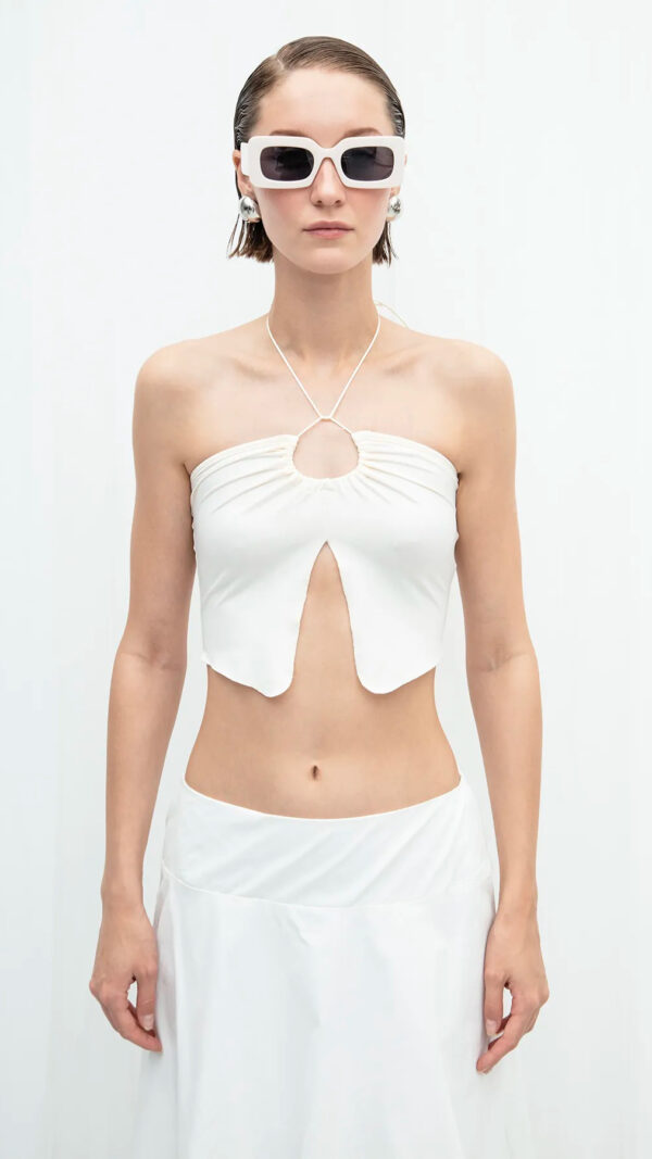 ECRU STRAPLESS BUSTIER - Image 2