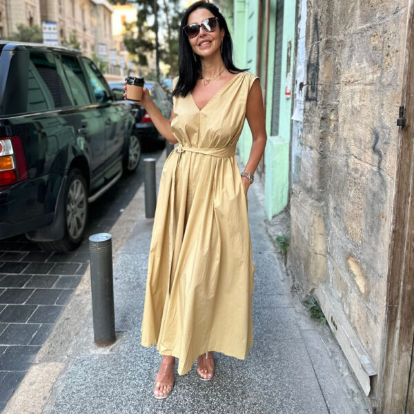 CAMEL LONG DRESS