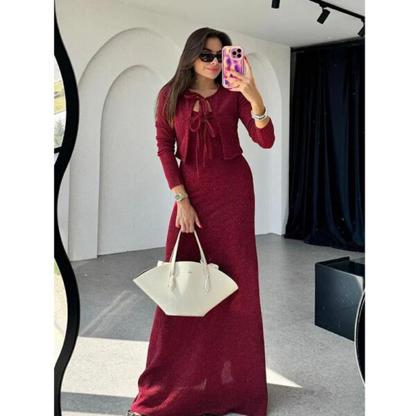 LONG DRESS BORDEAUX