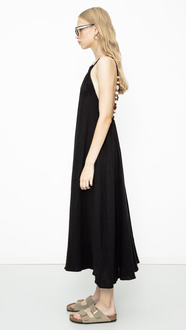 COTTON BEADED MAXI DRESS - Image 3