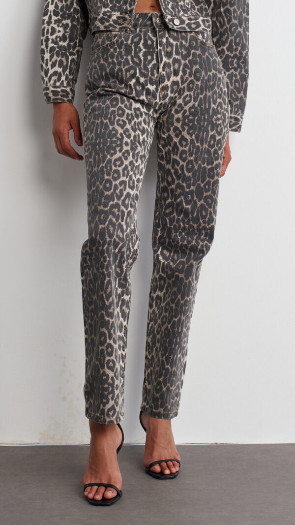 LEOPARD JEANS STRAIGHT - Image 4