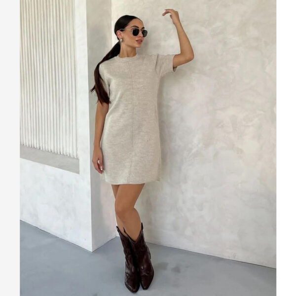 ECRU COTTON DRESS