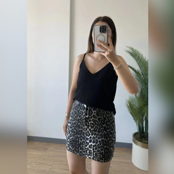 LEOPARD SHORT SKIRT