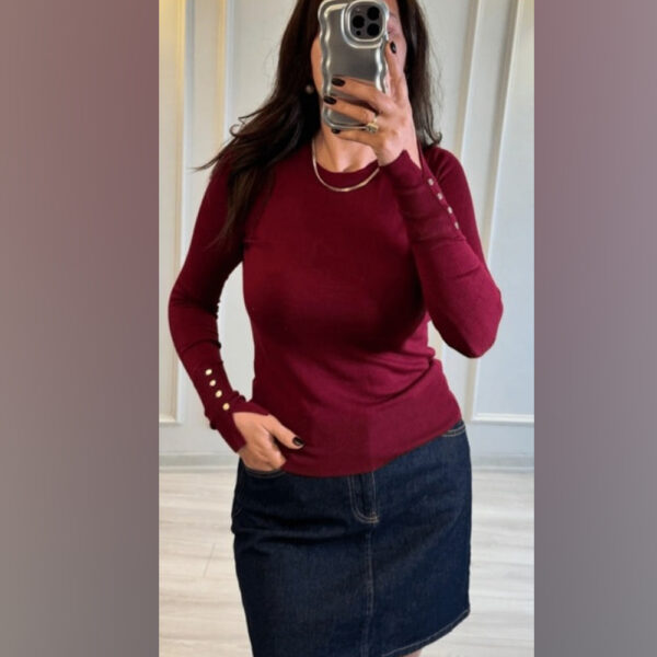 BURGUNDY BLOUSE