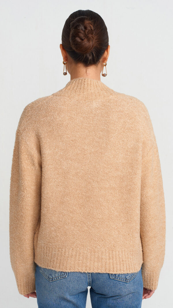 ECRU V NECK SWEATER - Image 3