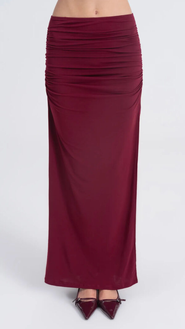 BURGUNDY SKIRT SET - Image 3